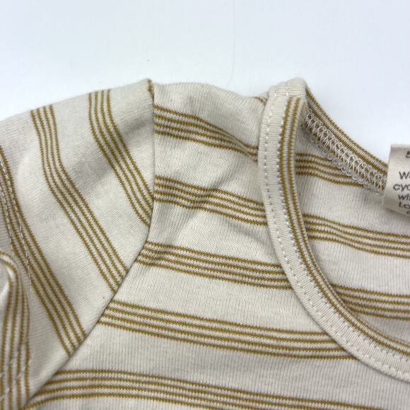 Lulu + Roo Neutral Striped Knot Top - Picture 3 of 6